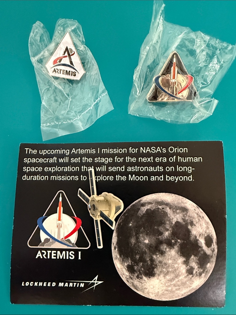 Artemis I NASA Mission Collectible Pin Set